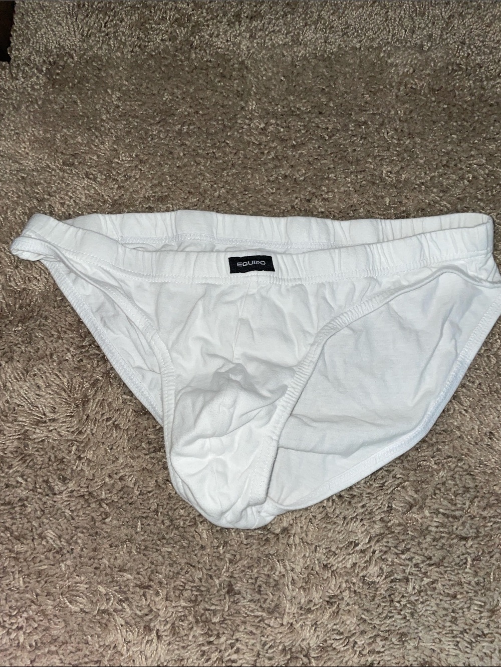 Gently worn Equipo White Men's Cotton Briefs - Classic Comfort size large